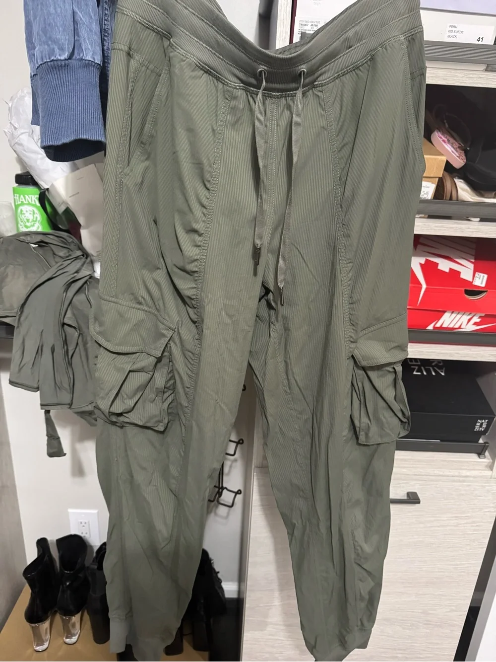 lululemon athletica Olive Green Cargo Jogger Pants